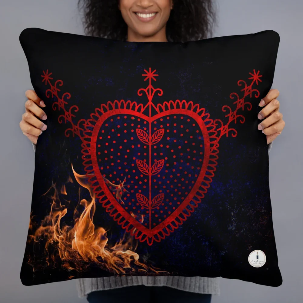 EZILI JE WOUJ Image and Vèvè Pillow - Image 2